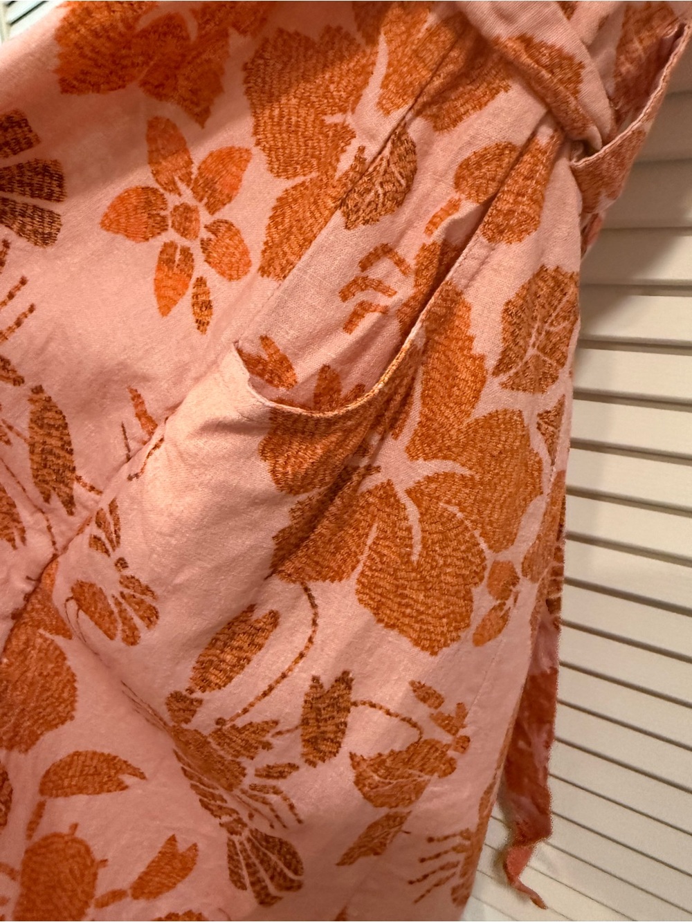 FARM Rio Pink and Orange Floral Tie-Waist Mini Dress - Picture 8 of 11